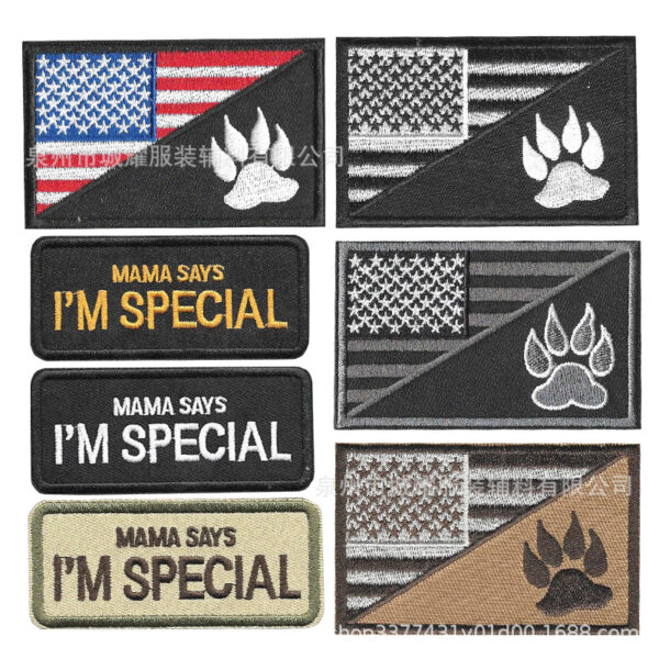 Wholesale American pet dog claw cloth stickers badge patches