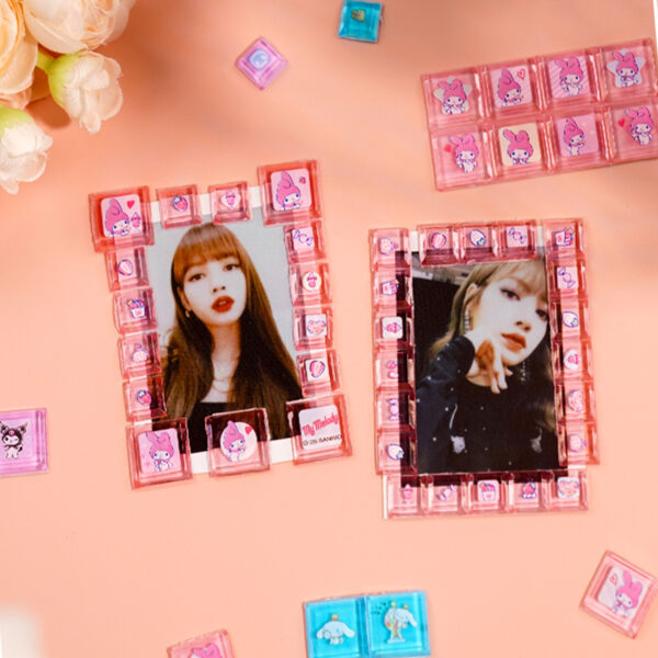 Wholesale Sanrio Chloe My Melody 3D Crystal Relief Square Stickers for Kids and Girls - Guka Decorative Stickers