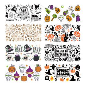 Wholesale Uv Transfer Sticker Glass Cup Crystal Label Crystal Sticker Cross-Border Exclusive for 16oz Glass Cup Special Sticker 23Cmx11Cm