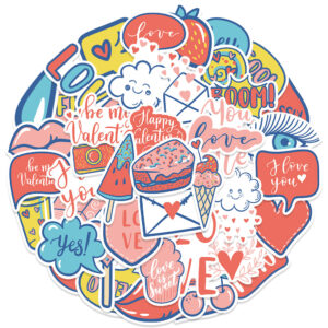 WES086 Valentine's Day Sticker 3-49pcs