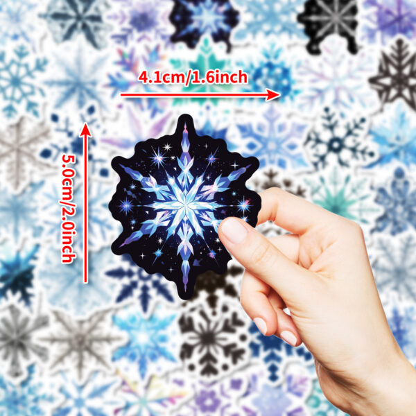 Wholesale 50pcs light-colored snowflake Christmas graffiti stickers