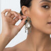 Wholesale Vintage long water droplet multi-layer Bohemian style earrings