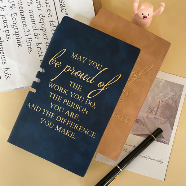 Wholesale A6 notebook with leather cover, small notebook