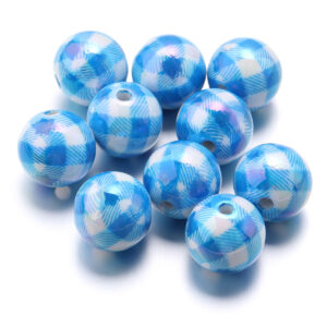 Plaid blue / Size: 16mm aperture 2.8mm