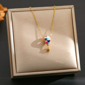 Q02-gold hot air balloon