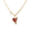 Wholesale Acrylic heart pendant necklace