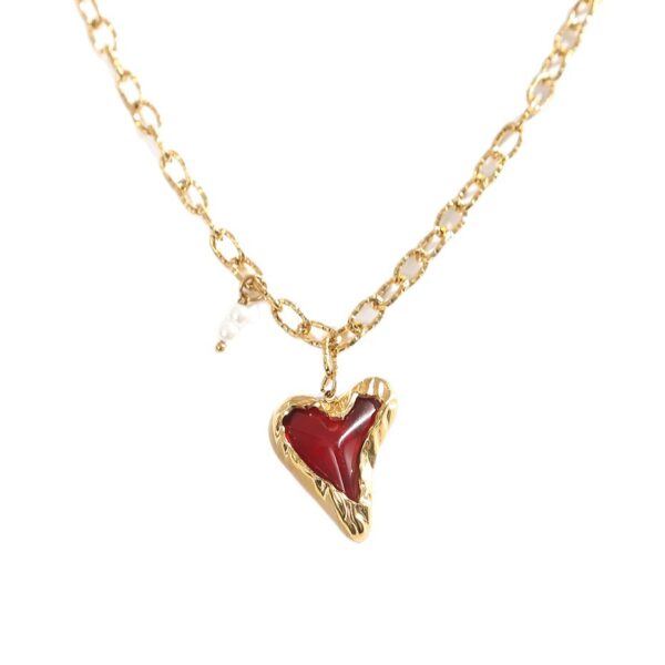 Wholesale Acrylic heart pendant necklace