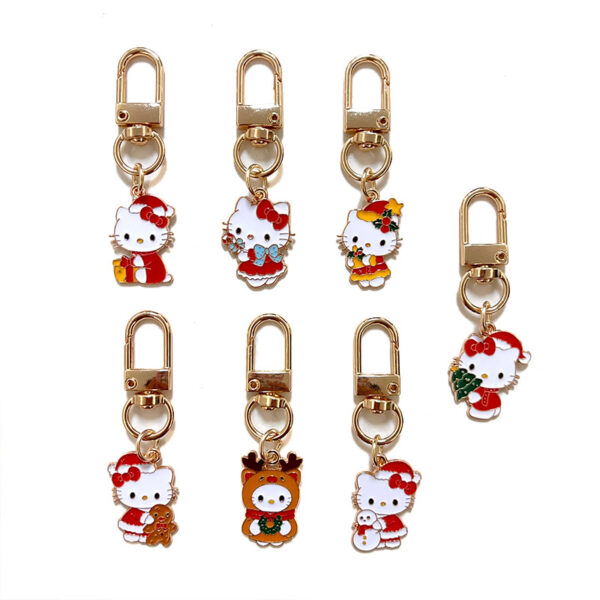 Wholesale Japanese Cute Hello Kitty Keychain Decoration Hello Kitty Bag Zipper Pull Accessory Kt Small Pendant