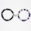 Wholesale natural stone couple bracelet a pair of love magnet attraction bracelet