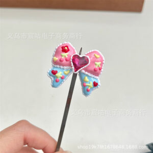 Pink Blue Bow