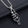 Wholesale Stainless Steel Embrace Lover Pendant Necklace