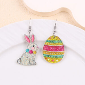 Asymmetrical white rabbit egg