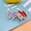 Wholesale Alloy double-sided crystal zircon butterfly beads