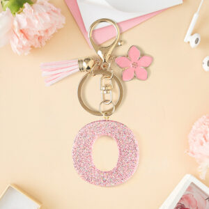 Pink o keychain
