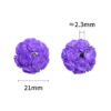 Wholesale New rose beaded necklace, fashionable and luxurious, featuring rhinestone beads, versatile acrylic heavy-duty flower beads.