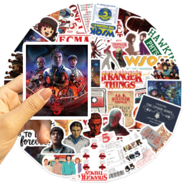 Wholesale 50 pieces of colorful English character cartoons