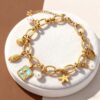 Wholesale Ocean Wind Sea Star Conch Pearl Shell Alien Bracelet