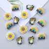 Wholesale 20PCS Turquoise Daisy DIY Jewelry Silicone Beads
