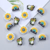 Wholesale 20PCS Turquoise Daisy DIY Jewelry Silicone Beads