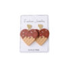 Wholesale Valentine's Day Heart-Shaped Chocolate Cone Acrylic Earrings