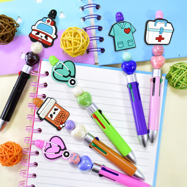 Wholesale Random 100pcs Medical Care Series Pvc Soft Plastic Removable Handmade Beads