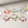 Wholesale Christmas Santa Claus Christmas Tree Snowflake Bracelet