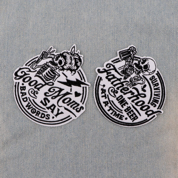 O1CN0177aI3720Q9HJc4nOQ_2215389716843-0-cib Wholesale 5pcs Horror Skull Halloween Cartoon Embroidery Cloth Sticker Patch