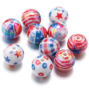 Independence Day / Diameter 15.5mm, hole 2.7mm (10 pcs/pack)
