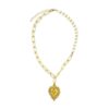 Wholesale Thorn Gold Love Pearl Cuban Chain Necklace