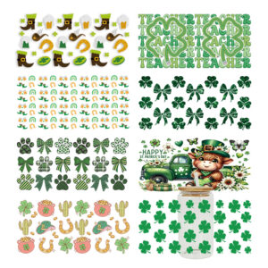 Wholesale UV Transfer Paste Glass Crystal Label Crystal Paste Cross-border Special Paste for 16oz Glass Cup 23cmX11cm