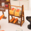 Wholesale Miniature food toy simulation bread tray kitchen prop Doll Accessories