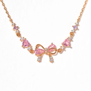 Rose gold bow-bracelet