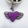 Wholesale Creative Diamond-Encrusted Heart Keychain