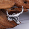 O1CN017L3qNF1wk40WVEjmJ_2215451206345-0-cib Wholesale Western style men's bull head ring adjustable