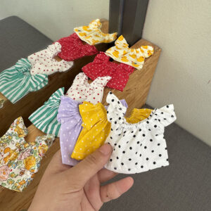 Wholesale Little Skirt Can Wear Floral Dress 10cm Pendant Doll Clothes Accessories