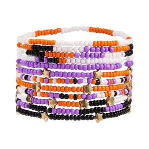 White orange black purple