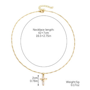 N2409-1 zircon cross