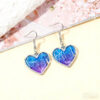 Wholesale Valentine's Day Acrylic Printing 2D Flat Couple Earrings