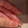 Wholesale Vintage Fine Mini Snowflake Diamond Inlaid Ring