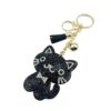 Wholesale Creative Cartoon Kitten Diamond Keychain
