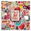 Wholesale 50 Pieces of American Retro Graffiti Stickers, Personalized Cross-Border Trendy Cool Play Decoration Mobile Phone Skateboard Guitar Computer Stickers