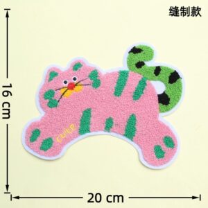 Pink and green cat --------- Sewing style