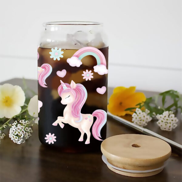 Wholesale Colorful Cartoon Little Pony 16oz Cup UV DTF Wraps