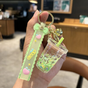 Luminous Bubble Bead Milk Tea Cup Green