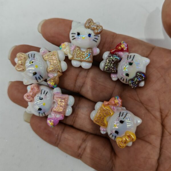 Wholesale Vertical Hole Plated Uv Color Bouquet Leopard Print Bow Cat OLY Exclusive