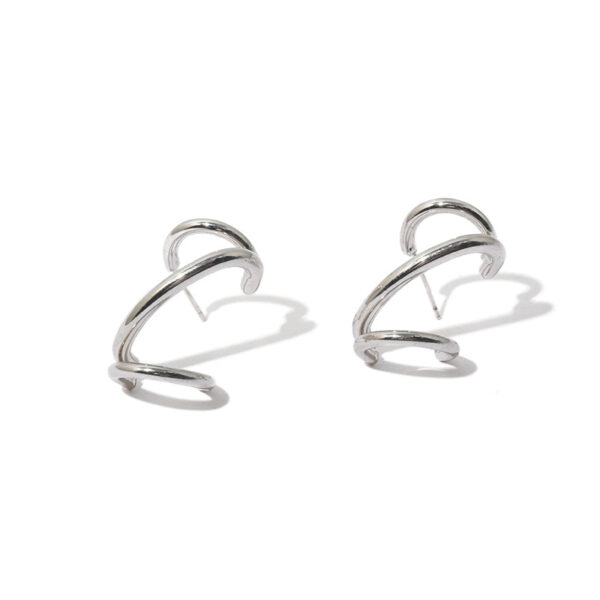 Wholesale Personality Temperament Dislocation Cross Line Earrings