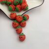 O1CN017VbEEn2FO3iRzmeAn_2216349148869-0-cib Wholesale Mix 40pcs UV Coated Acrylic Cartoon Head Macaron Color Straight Hole Beads or 10pcs 3D Strawberry Silicone Focal Beads