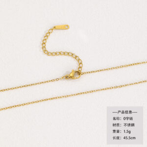 Gold stainless steel o-shaped chain