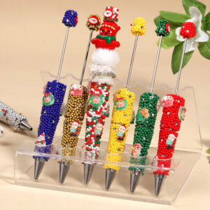 O1CN017XxvYR27RFdZb3mpa_2220917247793-0-cib Wholesale Christmas Colorful Santa Claus Snowman Beadable Pens