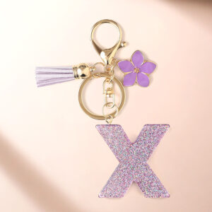 Purple x keychain